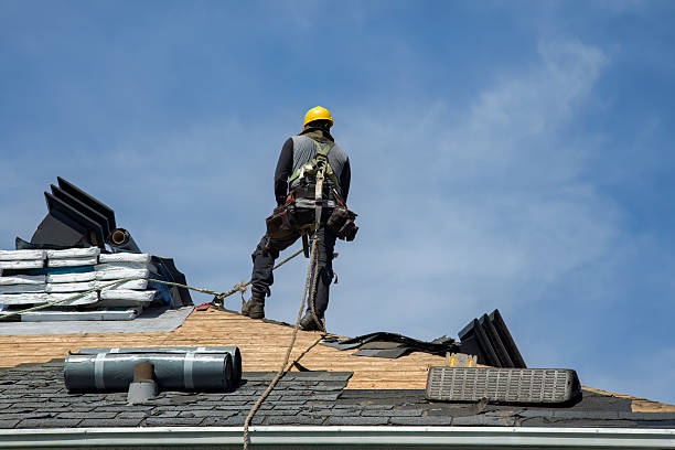 Professional Gutter Installation technician working in Warsaw, VA